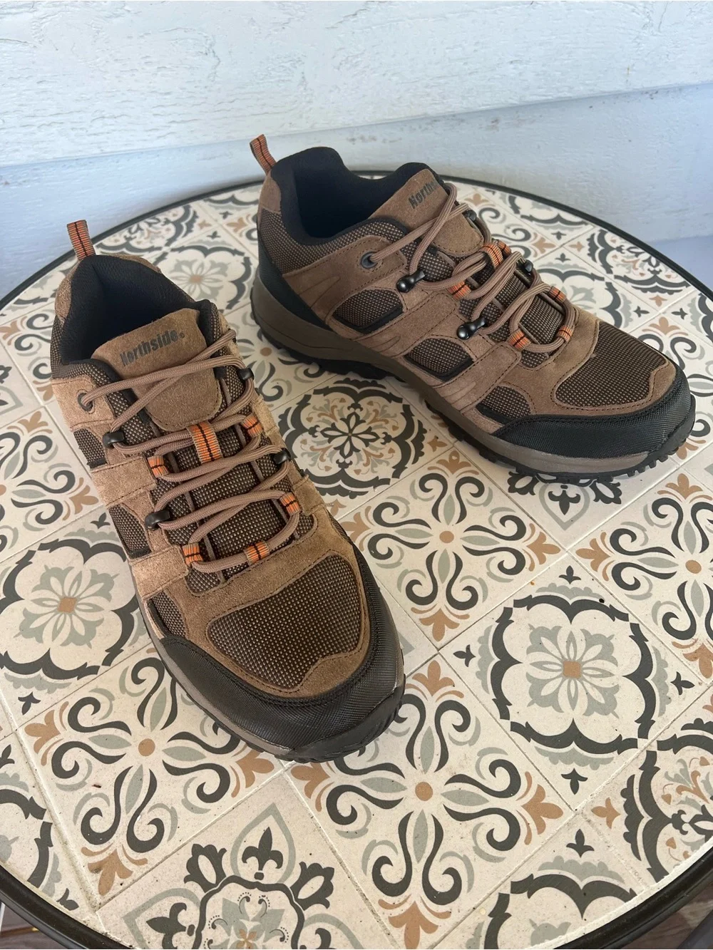Northside Brown Tan Trail-Ready Hiker Shoes